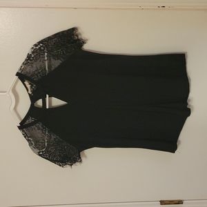 Black lace blouse